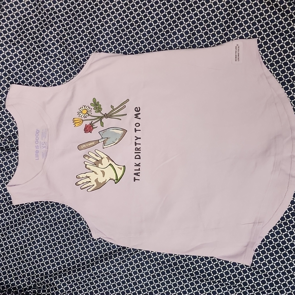 Life Is Good - Talk Dirty To Me - Gardening Tank Top - Women's Size XS